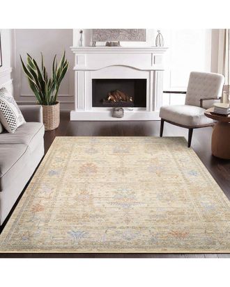 Pasargad Home Traditional Turkish Amber Rug