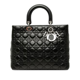 Dior Pre-owned Dior Large Lambskin Cannage Lady Dior Ladies KQUPGHV5NC1AZRXE