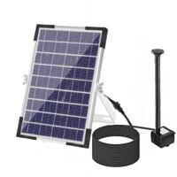 OEM Bomba Solar Para Fuente De 5 W Con Panel Solar Grande, 3 Boquillas, Altura M&aacute;xima Del Agua 75 Cm, Para Bebederos De P&aacute;jaros, Acuarios, Estanques Peque