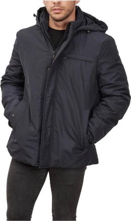 Geox Winter Short Jacket - Heren - Winterjassen - Blauw - 3XL - Polyester - Jassen