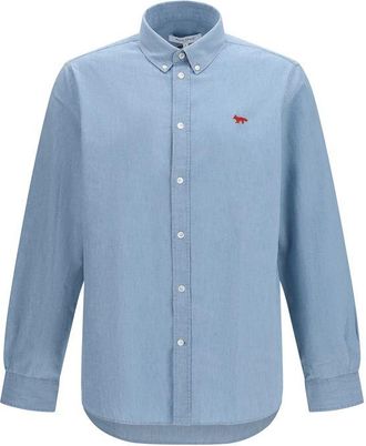 Maison Kitsun&eacute; Blauwe Katoenen Shirt