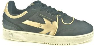 Kaotiko Zwart + Goud Sneaker N. - Dames - Sneakers - Zwart - 37 EU - Schoenen