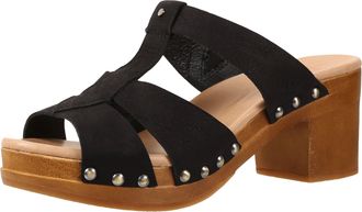 UGG Womens Jennie Black Nubuck Sandal 9 B (M)