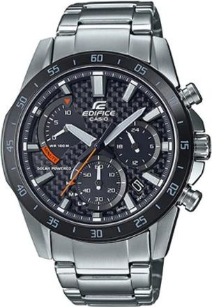 Casio Waterproof Shockproof EDIFICE Solar Powered Quartz Sports Sapphire Crystal Mens Black Analog EQS-930DB-1AV