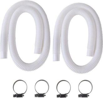 OEM Manguera Para Piscina De 32 Mm, Paquete De 2 Mangueras Para Piscinas Elevadas, Manguera De Repuesto De 150 Cm/59 Pulgadas Para Intex De 330 Gph, 530 G
