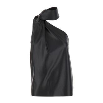 Stella McCartney Top monospalla stile foulard - - Tops - Donna - Nero - S