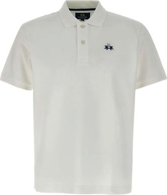 La Martina logo-embroidered polo shirt - men - Cotton - L - White