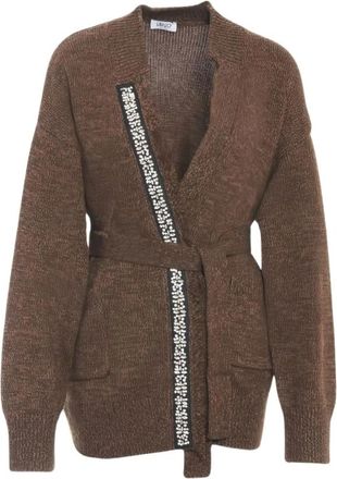 Liu Jo Cardigan - Dames - Vesten - Bruin - M - Wol - Truien & Vesten