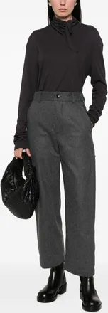 Nicholson & Nicholson Felted Wool Trousers - Grey