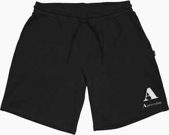 Aquascutum Mens Fleece Jogger Shorts - Black - Size: Regular/42/37/36/32