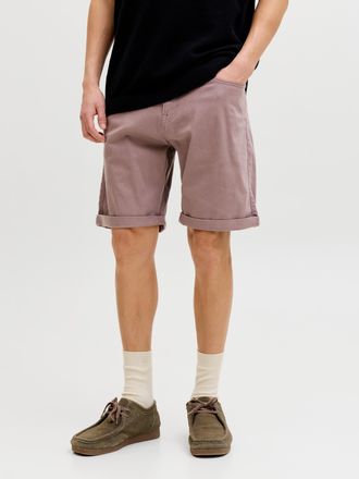 Jack & Jones Shorts JACK & JONES JPSTRICK DYLAN ORIGINAL SHORTS, Herren, Gr. XXL, N-Gr, twilight mauve, Web, Obermaterial: 98% Baumwolle, 2% Elasthan, unifarben, r