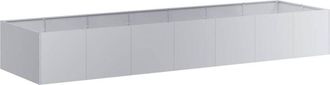vidaXL Jardinera 280x80x40 cm de acero galvanizado Vidaxl