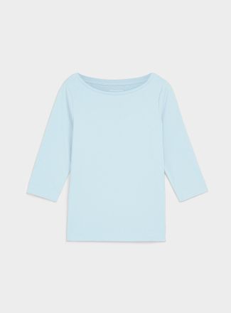 Contemporaine Womens SUPIMA cotton boat-neck T-shirt