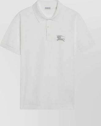 Burberry cotton shirt polo collar short sleeves