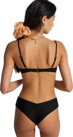 Billabong B&uuml;gel-Bikini-Top BILLABONG Sol Searcher Leah, Damen, Gr. XL, Cup B, schwarz, Obermaterial: 86% Recycled Polyamid, 14% Elasthan;, Bikini-Oberteile B&uuml;ge