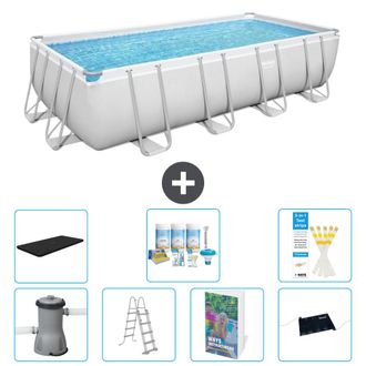 Bestway Piscina Bestway Power Steel Rectangular - 488x244x122 Cm - 8-piezas S632