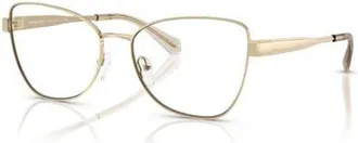 Michael Kors 56mm Butterfly optical glasses in Gold at Nordstrom