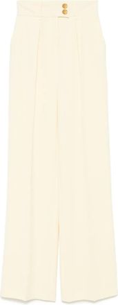 Elisabetta Franchi Pantaloni in crêpe - Giallo