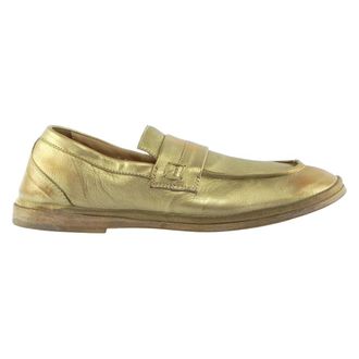 Moma Klassieke Mocassin - Dames - Loafers - Beige - 36 EU - Leer - Schoenen