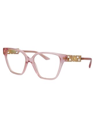 Versace 0VE3358B Transparent Acetate Eyeglasses - Pink