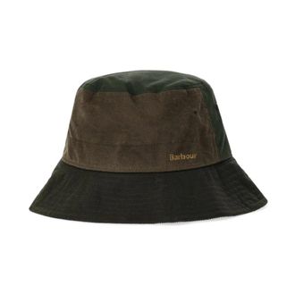 Barbour Brackley Wax Bucket Hat - Accessories - Mujer - Verde - S