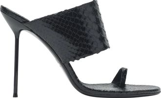 PARIS TEXAS Lidia Thong Ring Mule 105 - Dames - Muiltjes - Zwart - 36 EU - Leer - Schoenen
