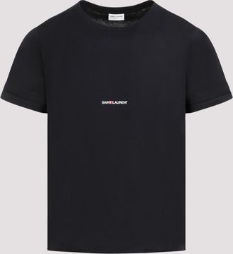 Saint Laurent Black Logo Print T-Shirt
