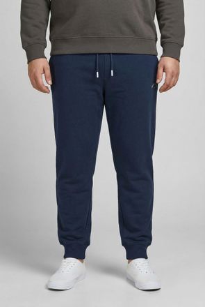 Jack & Jones Plus Size Sweathose JPSTGORDON COLLEGE SWEAT PANTS PLS, Herren, Gr. 42 (4XL), N-Gr, navy blazer, angeraute Sweatware, Obermaterial: 80% Baumwolle, 20% Polyester