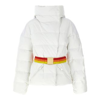 Goldbergh Goldbergh, Jassen, Dames, Wit, S, Leer, Bufera Ski Jacket