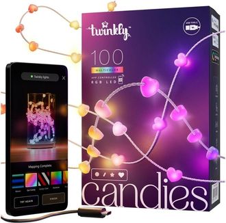 Twinkly Twinkly - Guirlanda Perla Conectada Ip20 6m 100 Leds Rgb Cable Verde Candies