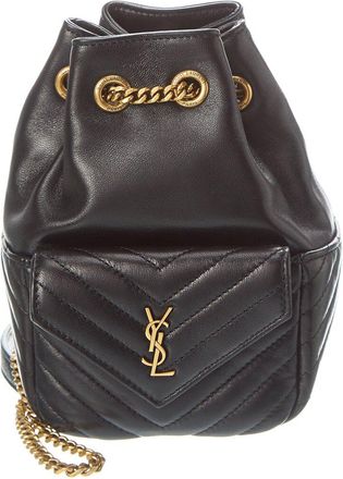 Saint Laurent Joe Mini Quilted Leather Bucket Bag