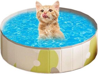 OEM Piscina Para Perros - Piscina Infantil Para Cachorros - Zona De Juegos Al Aire Libre - Montaje R&aacute;pido - 100x100x30cm - Azul