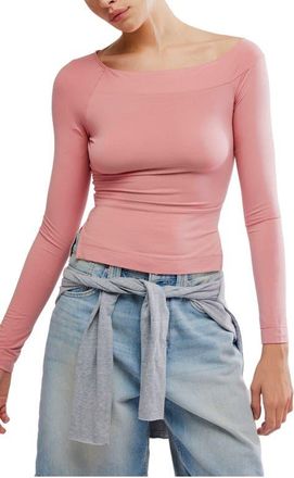 Free People At the After Boat Neck Top in Rosie at Nordstrom, Size X-Large