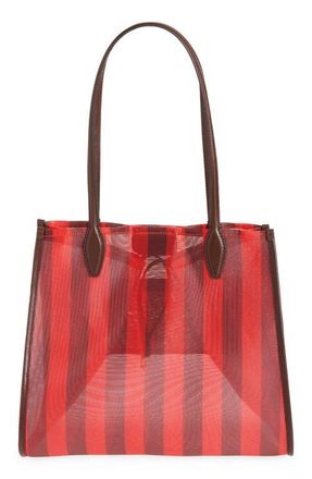 Madewell The Lexington Tote in Enamel Red Multi at Nordstrom
