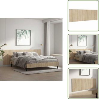 vidaXL The Living Store Testiera Letto Rovere Sonoma 240x1,5x80 cm Legno Ingegnerizzato - Testiera letto in legno multistrato