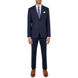 W.R.K Mens Slim Fit Performance Suit in Navy at Nordstrom Rack, Size 36R