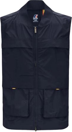 K-Way Sportief Mouwloos Lentejack - Heren - Bodywarmers - Blauw - S - Nylon - Jassen