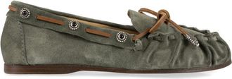 Sartore Green Suede Loafers