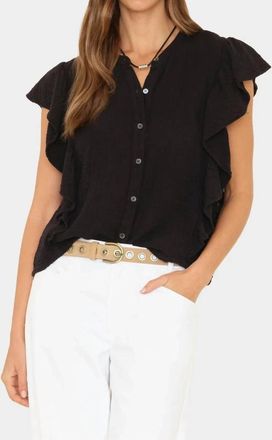 Xirena Ashlyn Button Front Shirt In Black