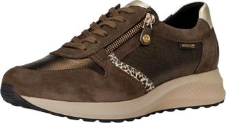 Mephisto Kim Sneaker - Dames - Schoenen - Bruin - Maat: 36 1/2 EU Leer