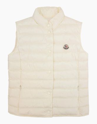 Moncler Womens Moncler Women Liane Down Gilet White 034 - Size: 10