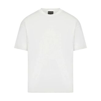 Emporio Armani T-Shirts, male, White, Size: 3XL Short Sleeve T-Shirt