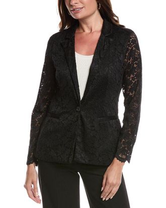 Gracia Floral Lace Layover Blazer