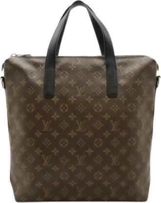 Louis Vuitton Pre-owned Monogram Macassar Tote Bag - Dames - Vintage Shopper - Bruin - ONE Size - Leer - Vintage