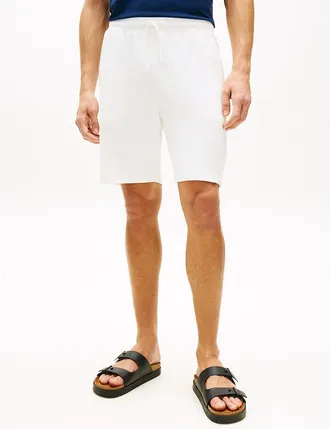 Tommy Hilfiger Mens Terry Toweling Sweatshort - White - XL