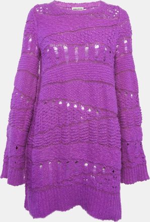 Sonia Rykiel Purple Open Knit Sweater