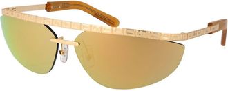 GCDS Gold Metal Sunglasses