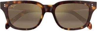 Maui Jim Likeke 54mm Polarized Square Sunglasses in Brown at Nordstrom