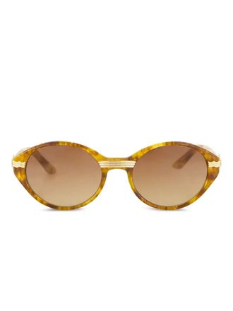 Casablanca Occhiali da sole Cannes ovali - Marrone