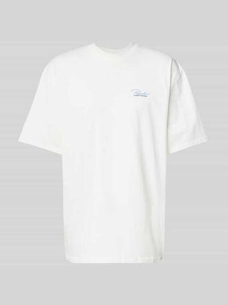 Pegador Oversized T-Shirt mit Label-Print Modell CARILLO in Offwhite, Gr&ouml;&szlig;e XS